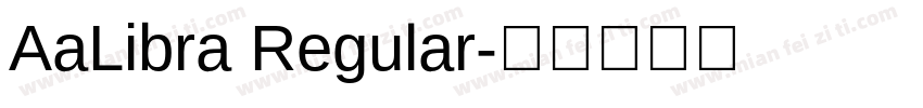 AaLibra Regular字体转换